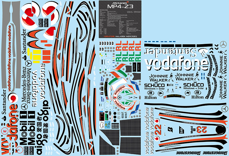 エッフェアルテフィーチェ 1/8 マクラーレン MP4/23 リペイント