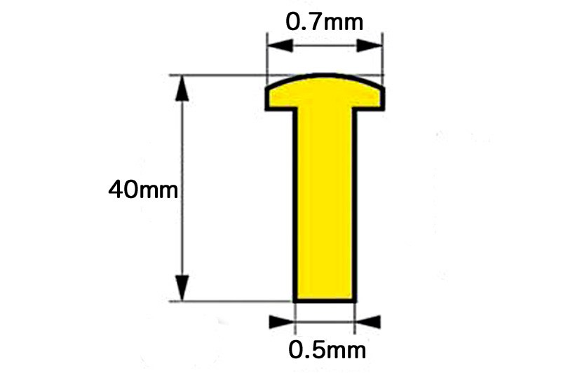 インセクトピン 3号 頭径0.7mm 100本入 (最上質ステンレス製