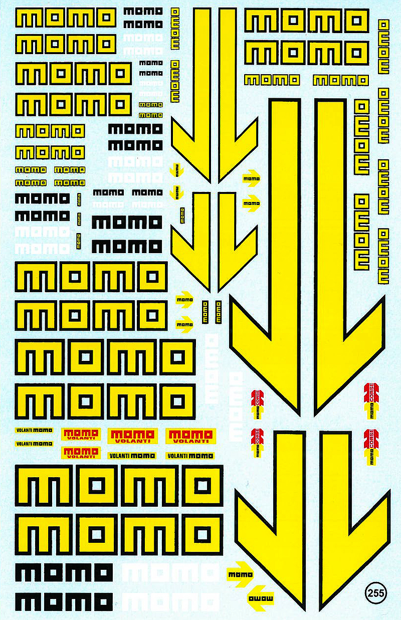 ビラージュ デカール 1/43,1/32,1/24 用 モモ MOMO VIR255