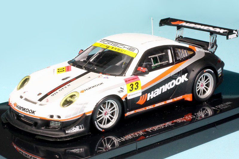 1/43   エブロ　ポルシェ　5台　セット エブロ 1/43 ハンコック ポルシェ 911 GT3R スーパーGT 2012 No