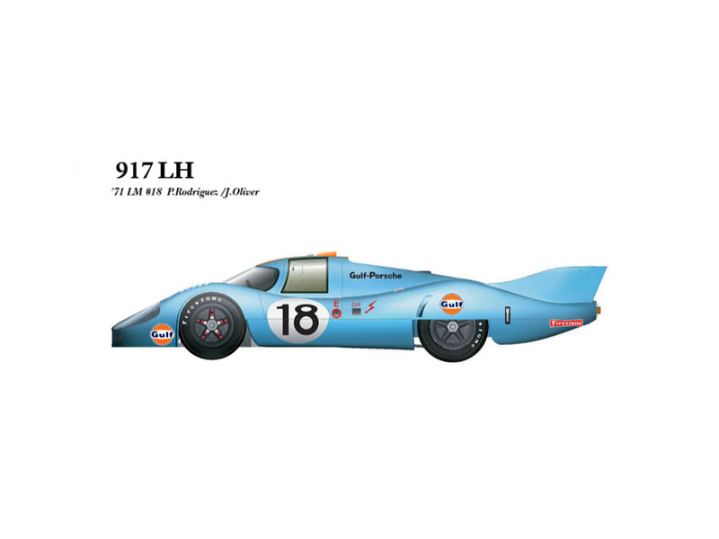 MFH ポルシェ　917LH 1/43 ルマン 1970 #3 モデルファクトリーヒロ 1/43 フルディティールメタルキット ポルシェ