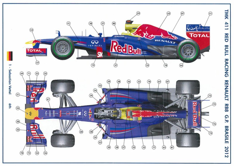 1/43 レッドブル RB6 ブラジルGP ベッテル Amazon | 1/43 F1 2010 レッドブル・レーシング ルノー RB6