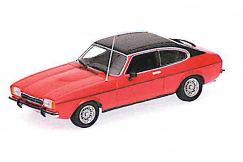 ミニチャンプス 1/43 フォード カプリ2 1974 レッド 400081208