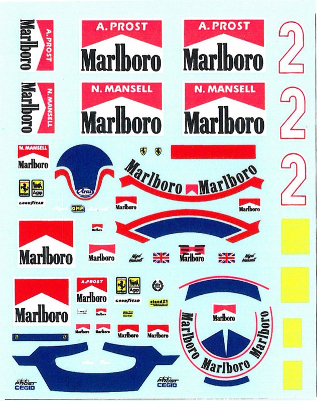 MSMクリエイション 1/20 フェラーリ 641/2 (F1-90) Marlboro