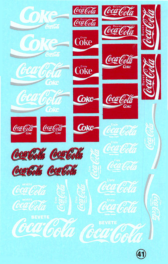 ビラージュ デカール 1/24 用 コカコーラ Coca Cola VIR041 ミニカー