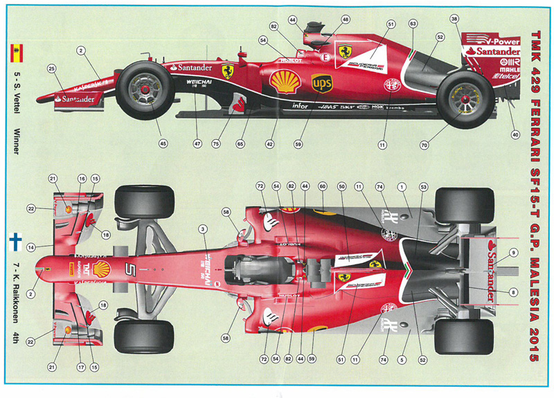 取り寄せ] タメオ 1/43 メタルキット フェラーリ SF15-T