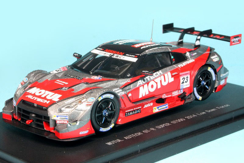エブロ 1/43 モチュール オーテック GT-R スーパー GT 2014 Rd.2 富士 No.23 ローダウンフォース仕様 (レジン製) 45100