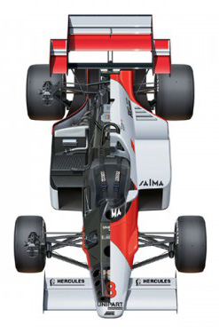 アオシマ 1/20 プラモデル マクラーレン MP4/2 TAG イギリス GP 1984 Winner N.ラウダ/A.プロスト 81891