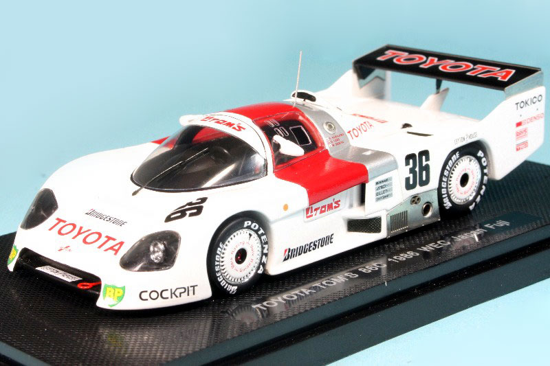 【美品】1/43 エブロ トヨタ 1995 再入荷] エブロ 1/43 トヨタ トムス 86C WEC Japan 1986 No.36 44243