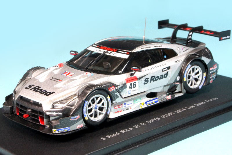 エブロ 1/43 S-ロード モーラ GT-R スーパーGT 2014 Rd.2 富士 No.46 ローダウンフォース仕様 (レジン)　45102 45102