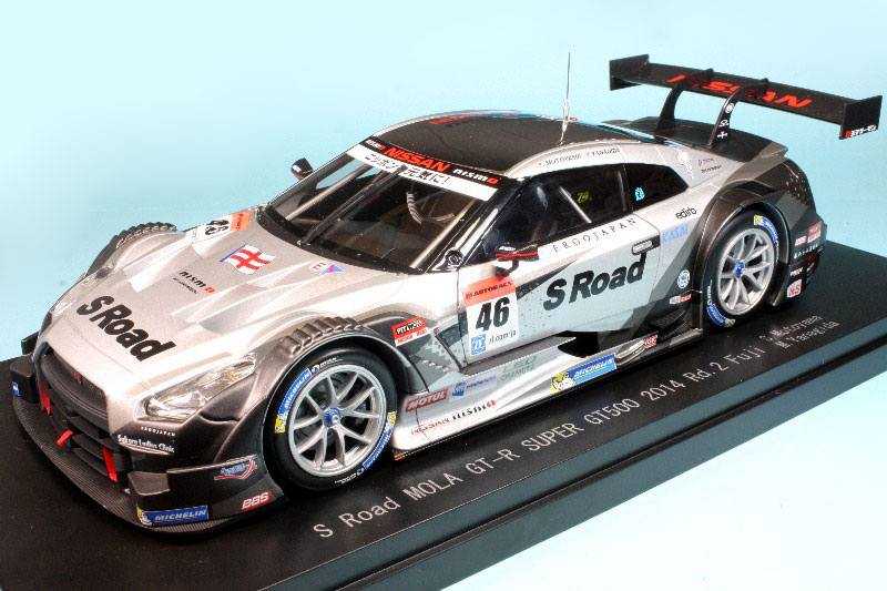 エブロ 1/18 S-Road モーラ GT-R スーパーGT 2014 Rd.2 富士 No.46 81018