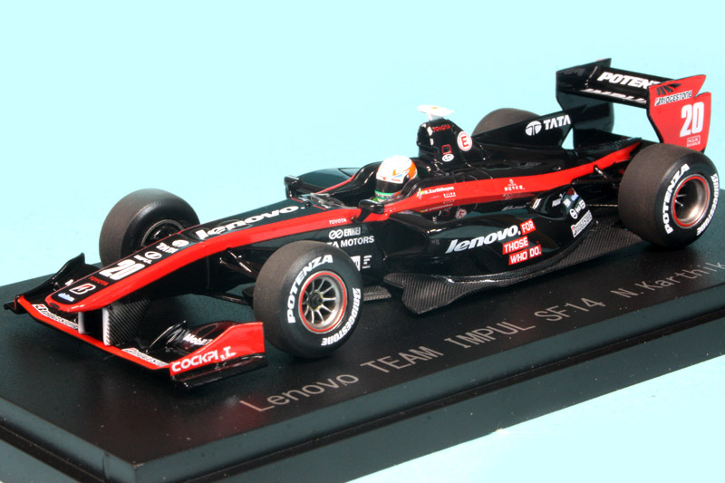 エブロ 1/43 レノボ チーム インパル SF14 スーパーフォーミュラ 2014 N.カーティケアン 45123
