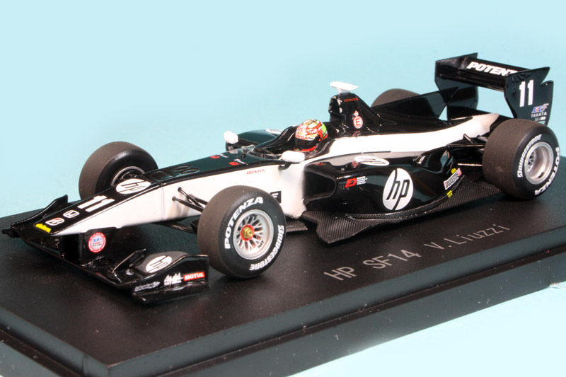 エブロ 1/43 HP REAL RACING SF14 スーパーフォーミュラ 2014 V.リウッツィ 45120