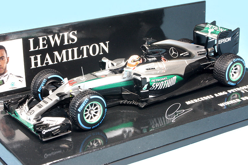 ミニチャンプス 1/43 メルセデス AMG ペトロナス W07 ハイブリッド ブラジルGP 2016 Winner L.ハミルトン 417160644