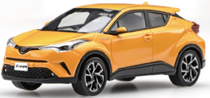 エブロ 1/43 トヨタ C-HR イエロー 45601