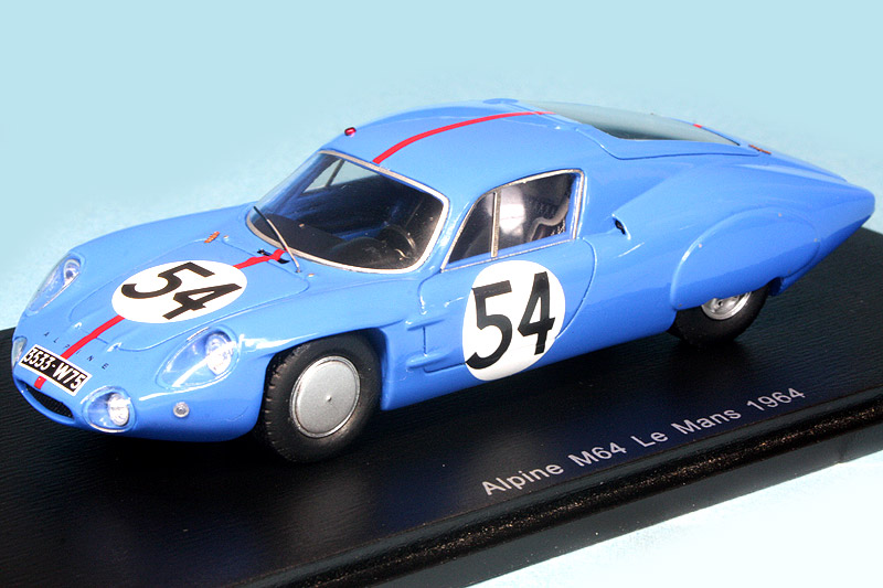 スパーク 1/43 アルピーヌ M64 ルマン 1964 No.54 S5682 ミニカー