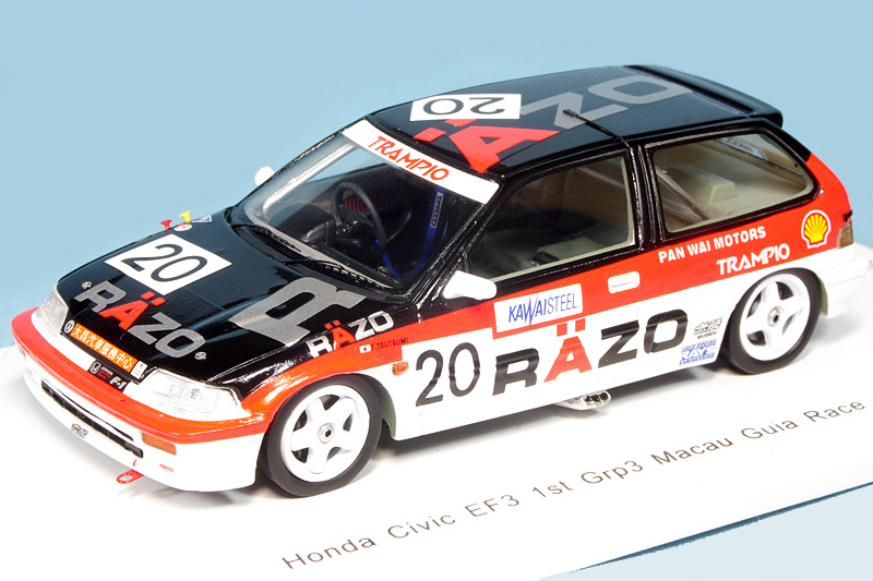 スパーク 1/43 ホンダ シビック EF3 Gr.C マカオGP 1989 Winner