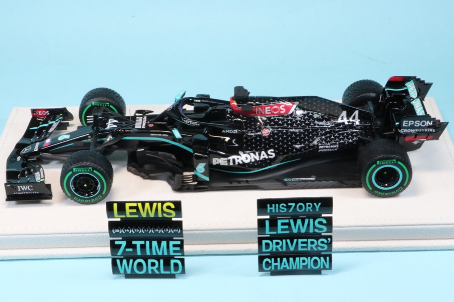 [受注製作見本] ロムファクトリー 1/20 メルセデス AMG W11 トルコGP 2020 インターミディエイトタイヤ仕様 L.ハミルトン ワールドチャンピオン　RFNSW11R14LH
