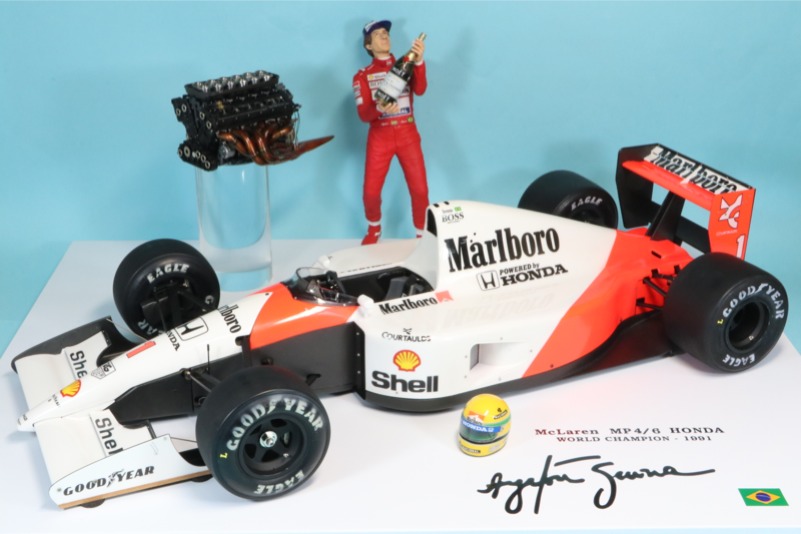 [予約]　ロムファクトリー 1/12 マクラーレン MP4/6 1991 A.セナ エンジン、ヘルメット、フィギュア付き　RF98706TOTO