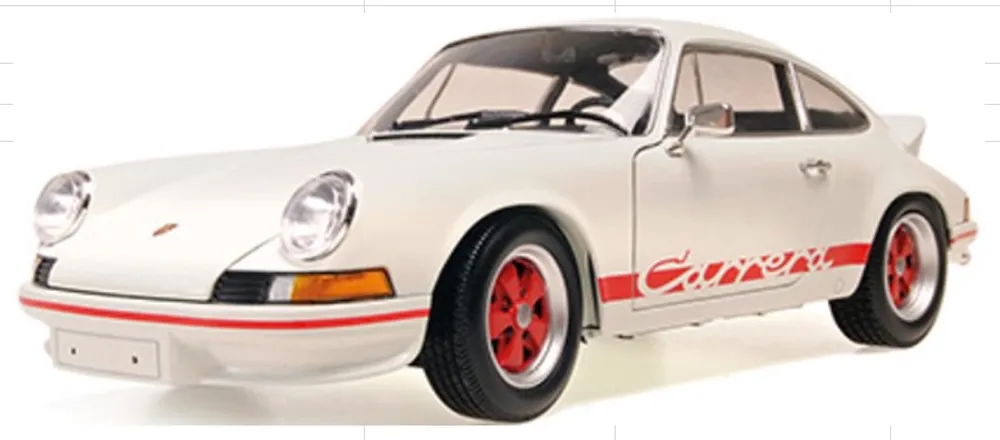 [予約] ミニチャンプス 1/18 ポルシェ 911 カレラ RS 1972 ホワイト/レッドデザインロゴ　100066021