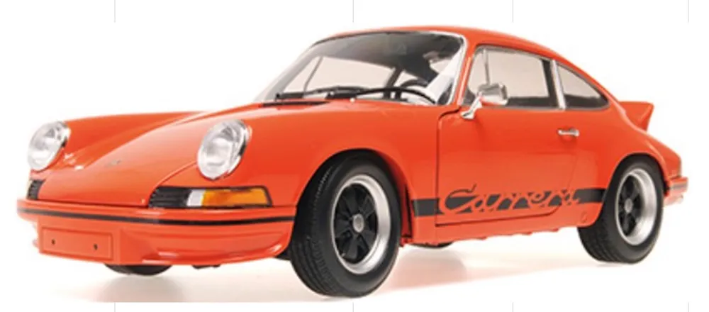 [予約] ミニチャンプス 1/18 ポルシェ 911 カレラ RS 1972 オレンジ/ブラックデザインロゴ　100066024