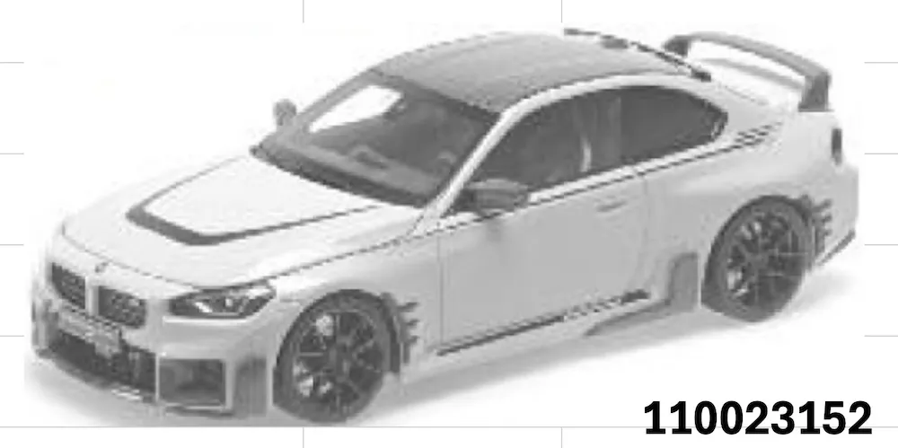 [予約] ミニチャンプス 1/18 BMW M2 パフォーマンス パーツ 2024 グリーンメタリック （開閉機構付き）　110023152