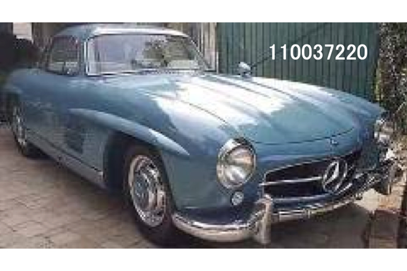 [予約] ミニチャンプス 1/18 メルセデス ベンツ 300 SL W198 1955 メタリックライトブルー　110037220