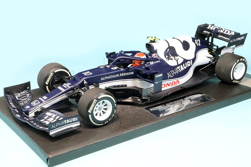 ミニチャンプス 1/18 スクーデリア アルファ タウリ ホンダ AT2 バーレーンGP 2021 P.ガスリー　117210110