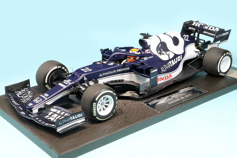ミニチャンプス 1/18 スクーデリア アルファ タウリ ホンダ AT2 バーレーンGP 2021 9th 角田裕毅　117210122