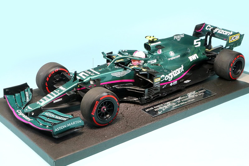 ミニチャンプス 1/18 アストン マーチン AMR21 アゼルバイジャンGP 2021 2nd S.ベッテル　117210705