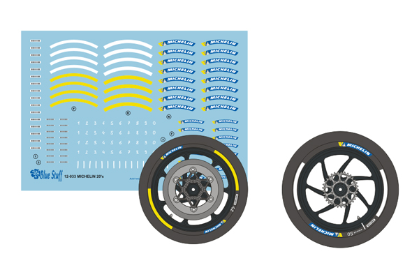 ブルースタッフ 1/12 ミシュラン モトGP 2020 タイヤマーキング 12-033