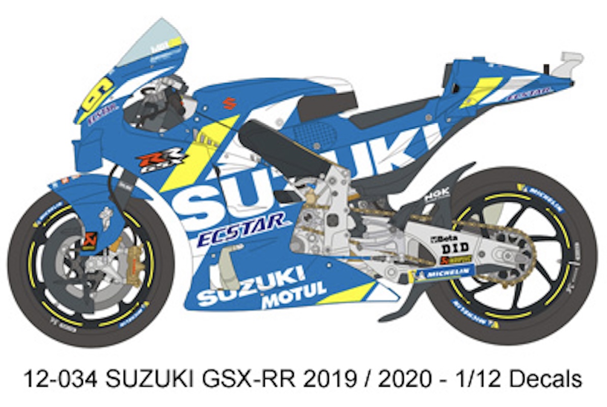 ブルースタッフ 1/12 スズキ GSX-RR モトGP 2019/2020 フルデカール タミヤ対応　12-034