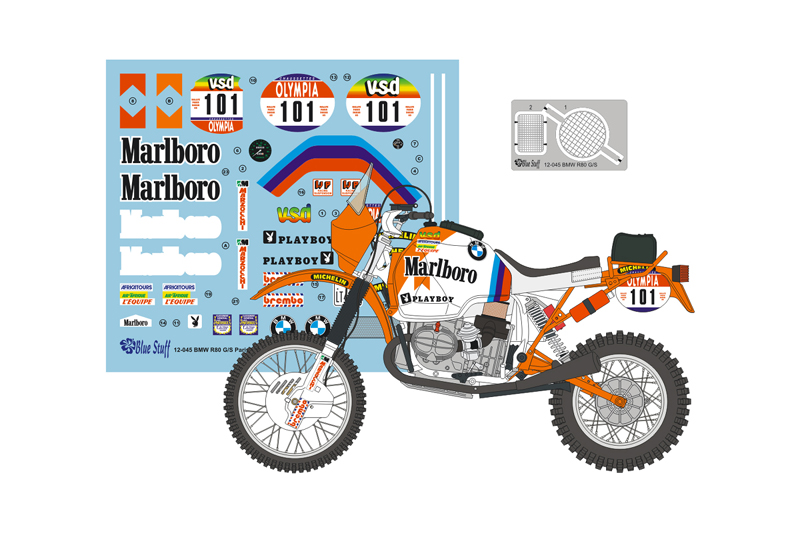 レア物✨タミヤ✨BMW R80 、マルボロ、パリ ダカールラリー ✨新品 ブルースタッフ 1/12 BMW R80 G/S マルボロ ダカールラリー 1985
