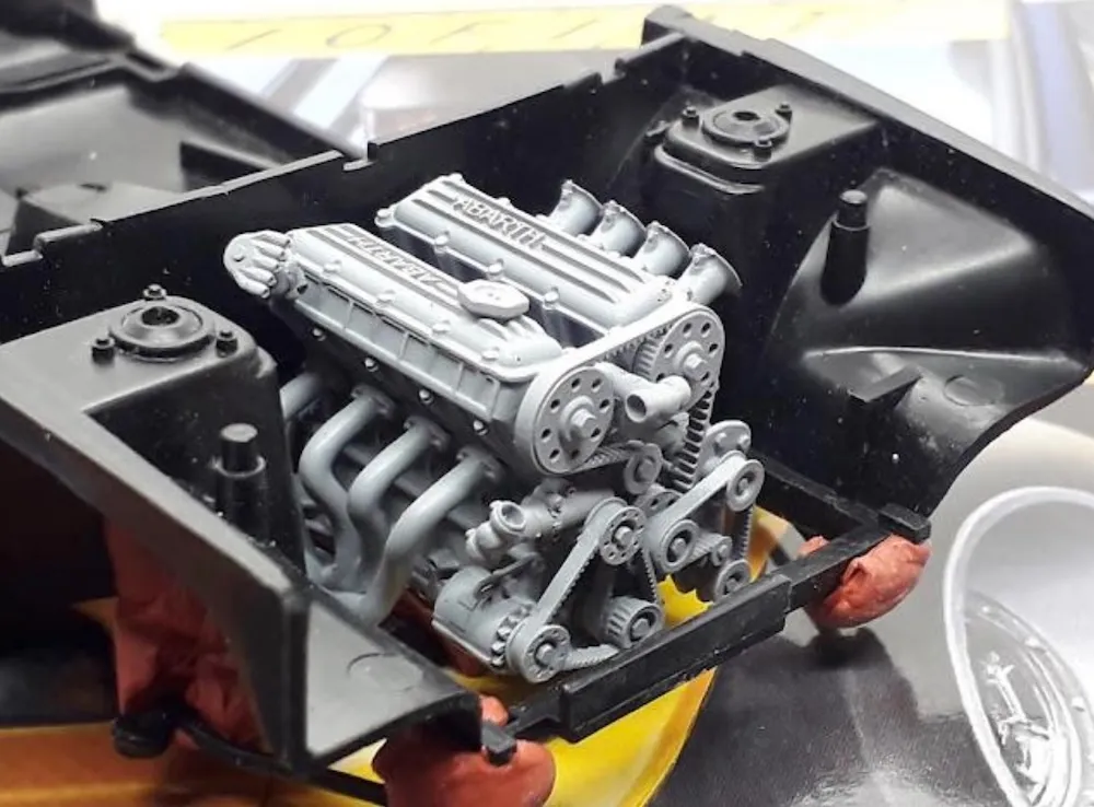 [予約] GP modeling  1/24 3Dプリントパーツ フィアット 131 アバルト エンジンパーツセット タミヤ/イタレリ/レベル/ESCI対応　GPM-131ITA124
