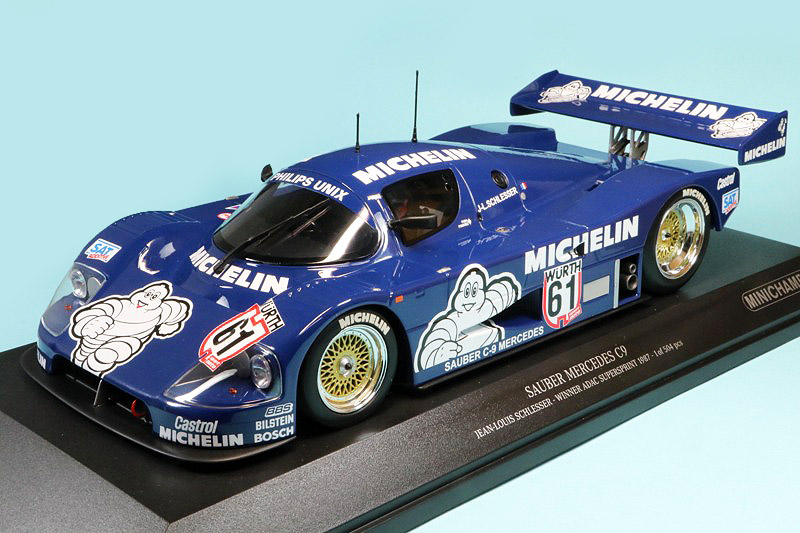 ミニチャンプス 1/18 ザウバー メルセデス C9 ADAC スーパースプリント 1987 Winner No.61　155873581