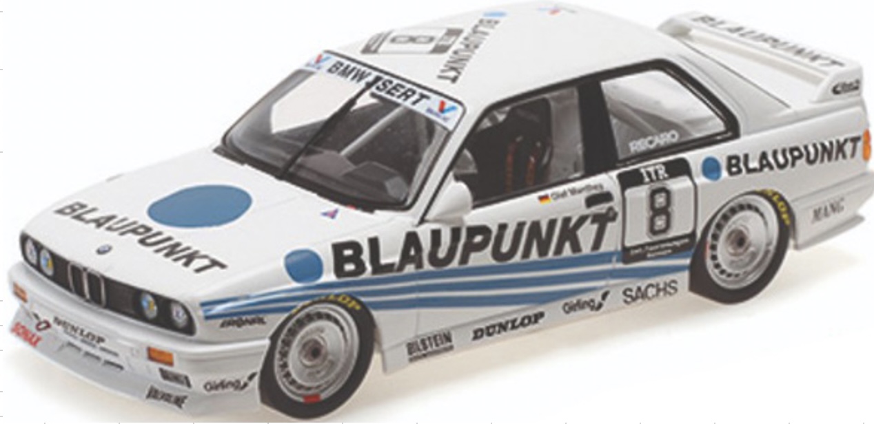 [予約] ミニチャンプス 1/18 BMW M3 BMW ISERT" OLAF MANTHEY No.8 DTM 1988 　155882008