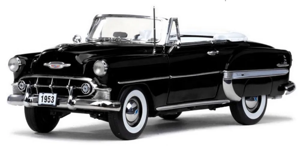[予約] サンスター 1/18 シボレー ベルエア 1953 オープンコンバーチブル ブラック　1626