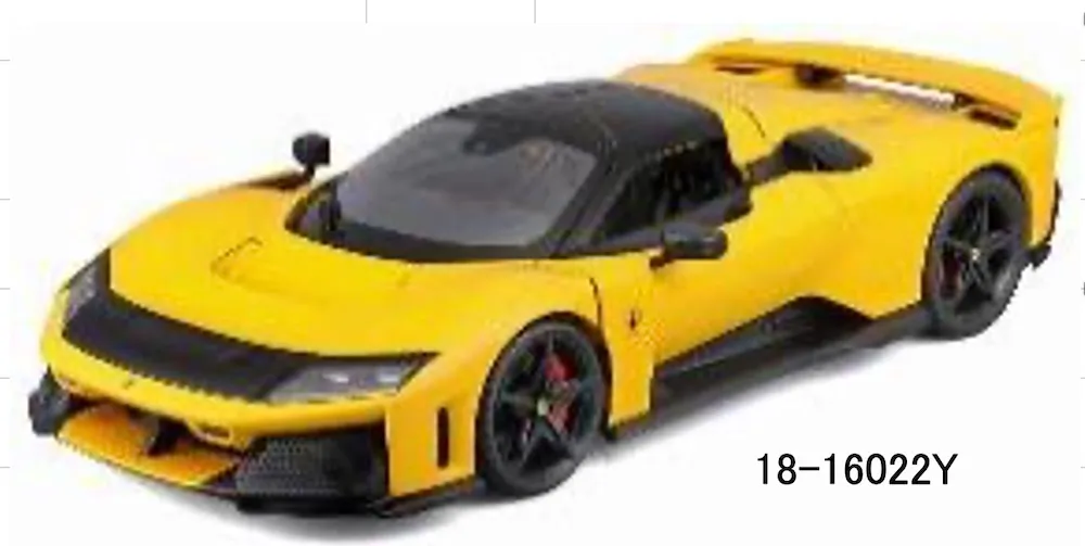 [予約] ブラーゴ 1/18 フェラーリ F80 イエロー ウィンドウボックス　18-16022Y