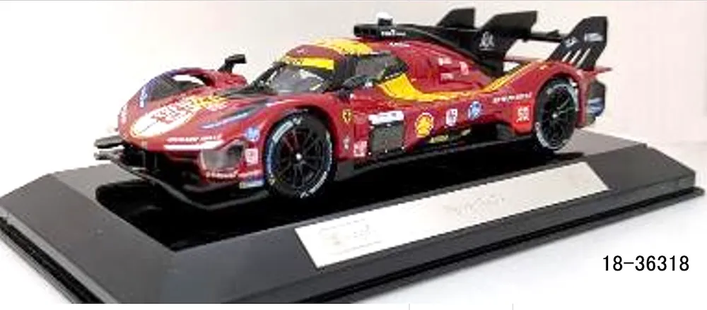 [予約] ブラーゴ 1/43 フェラーリ 499P ルマン 24h 2025 No,50　18-36318