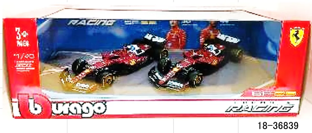 [予約] ブラーゴ 1/43 フェラ−リ SF-25 2台セット No,16 ルクレール No,44 ハミルトン　18-36839