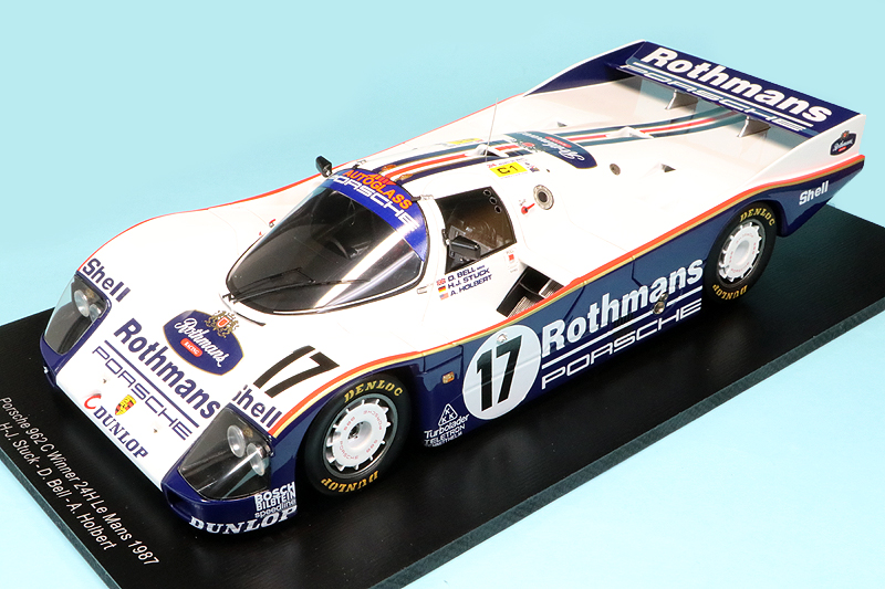 スパーク 1/18 ポルシェ 962C ルマン 24h 1987 Winner No.17 デカール加工品　18LM87S