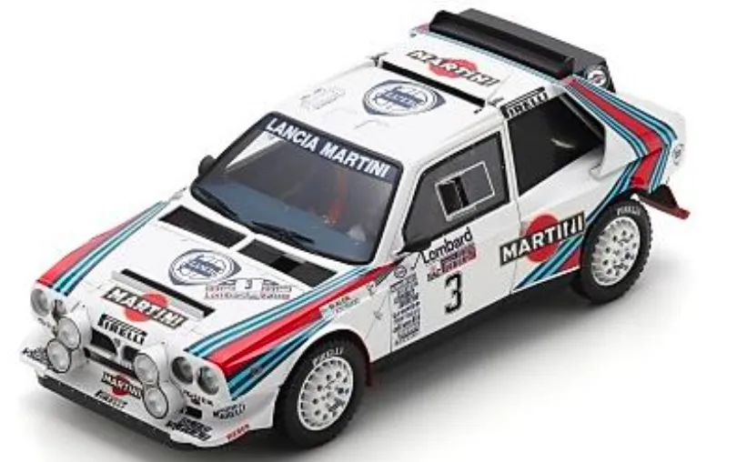 [予約] スパーク 1/18 ランチア・デルタ S4 No.3 1985 ロンバードRACラリー 2位M. Alen - I Kivimaki　18S1040