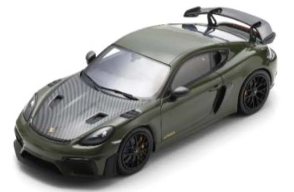 予約] スパーク 1/18 ポルシェ 718 ケイマン GT4 RS ナトーオリーブ