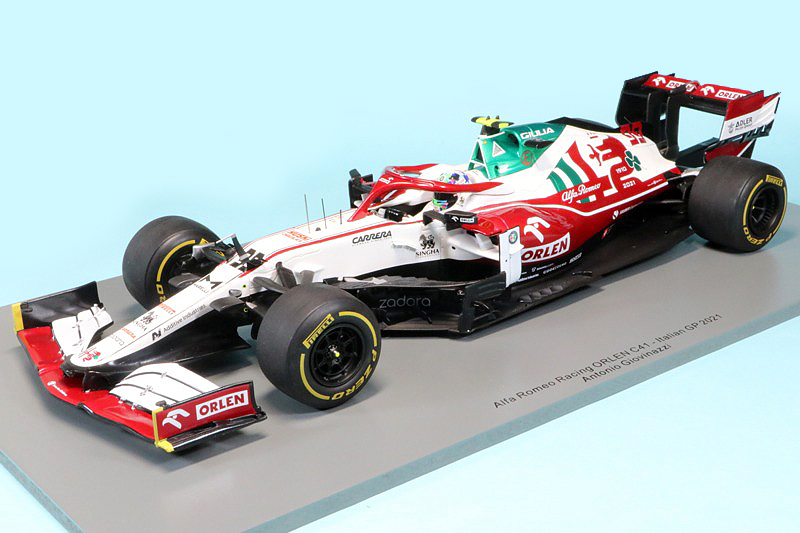 スパーク 1/18 アルファロメオ レーシング C41 イタリアGP 2021 A.ジョビナッツィ　 18S603
