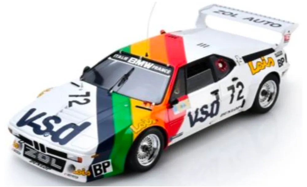 [予約] スパーク 1/18 BMW M1 No.72 ルマン 1981 P-F.ルッセロ / F.セルヴァナン / L.フェリエ　18S615