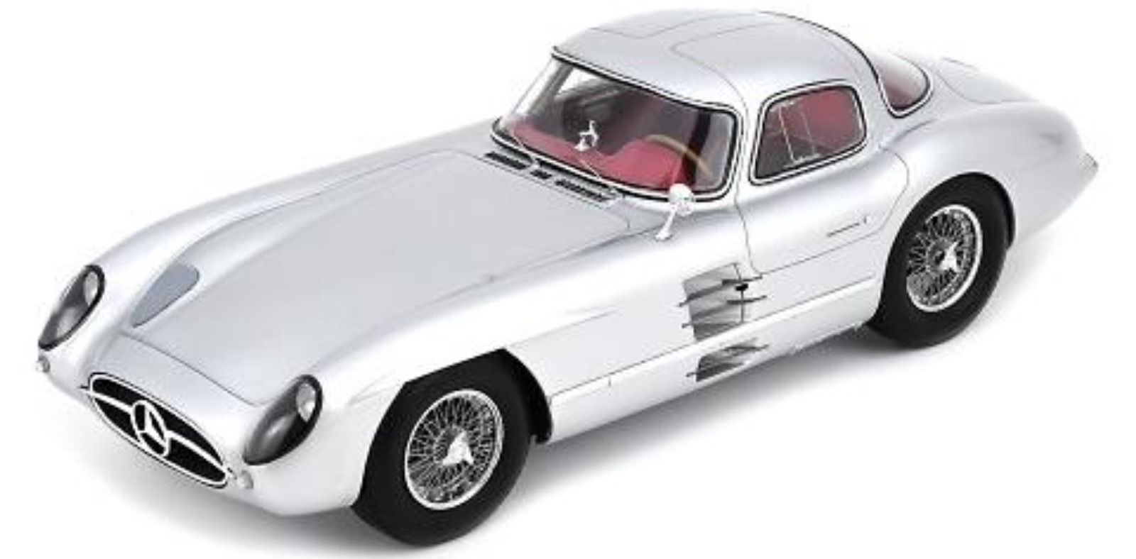 [予約] シュコー 1/18 メルセデスベンツ 300 SLR ウーレンハート クーペ 1955 シルバー　18U00069