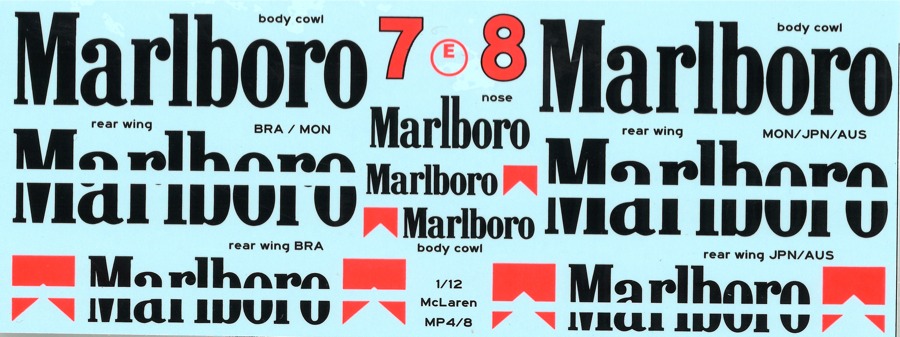1/18 マクラーレンMP4/8 ＃７　M.ハッキネン　Marlboroロゴ 1/18 マクラーレンMP4/8 ＃7 M.ハッキネン Marlboroロゴ - メルカリ