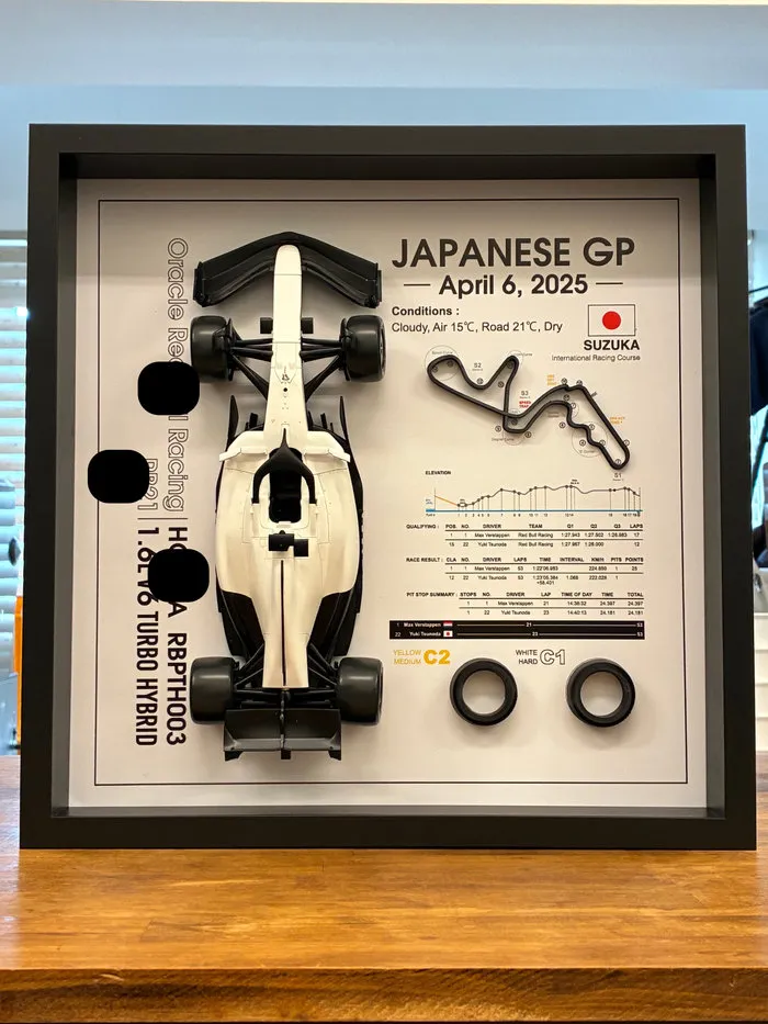 [予約] ニュースクラッチ 1/20 ディスプレイケース 2025 F1 日本GP RBチーム用 コレクションボックス 　20F25N0122Rd03box