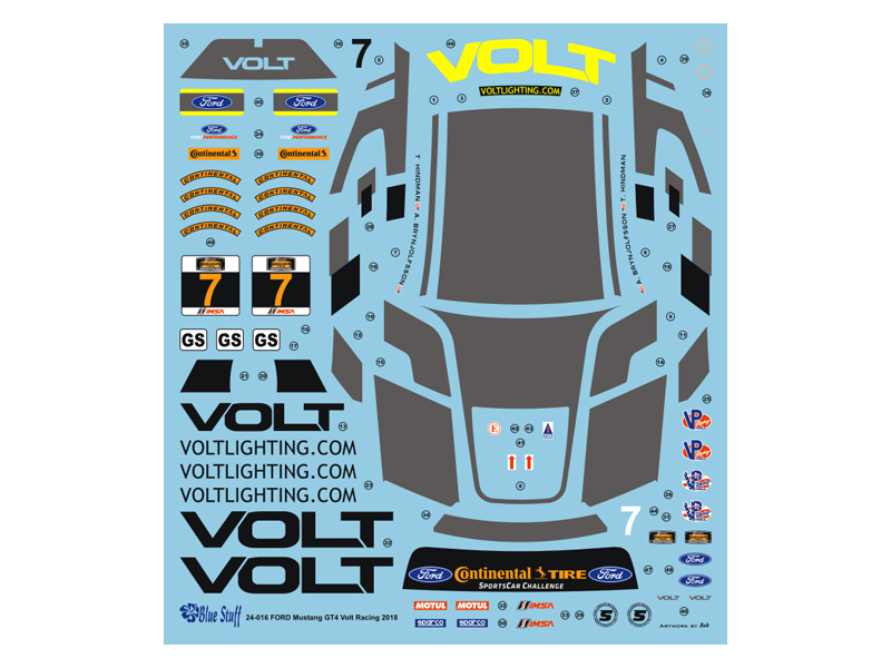ブルースタッフ 1/24 フォード マスタング GT4 