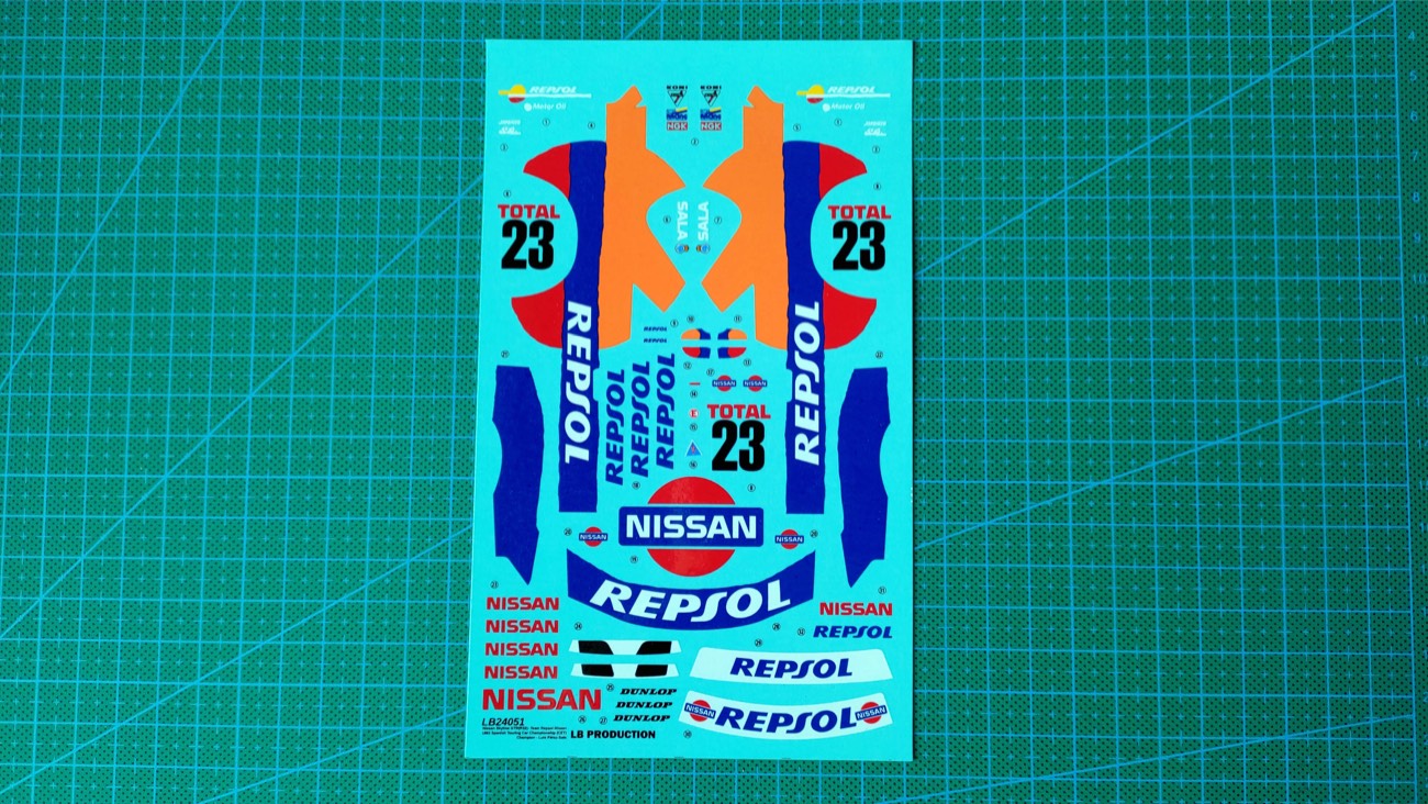 LBプロダクション 1/24 ニッサン スカイライン GT-R R32 レプソル スペイン CET 1993 No.23 フルデカール　LB24051